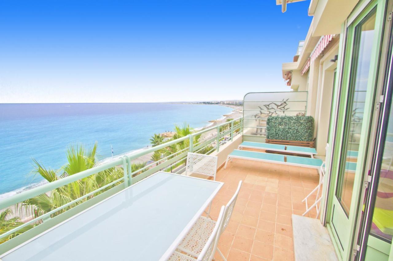 Ferienwohnung Top Floor Miramar Sea Front Nizza Exterior foto