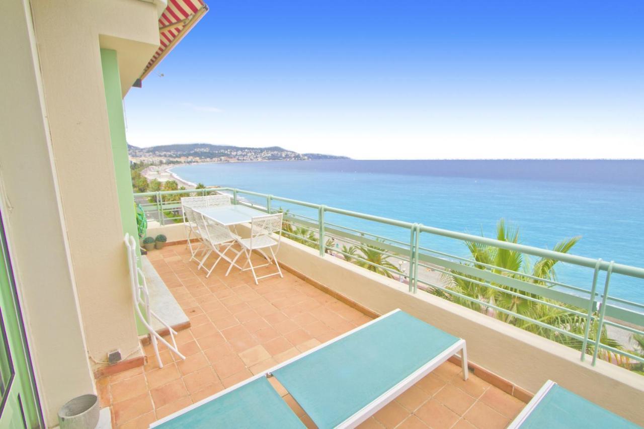 Ferienwohnung Top Floor Miramar Sea Front Nizza Exterior foto